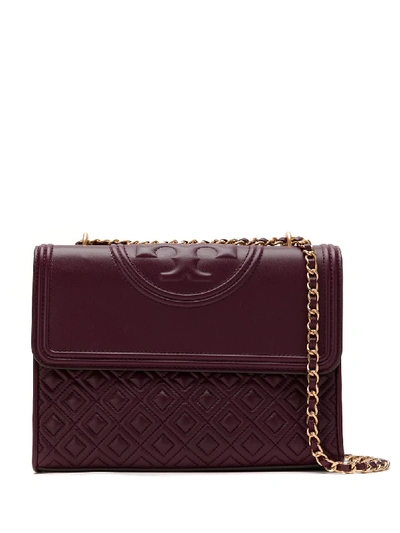 Shop Tory Burch Fleming Convertible Shoulder Bag In Red