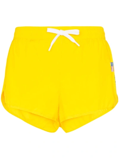 Shop Polo Ralph Lauren Woven Running Shorts In Yellow