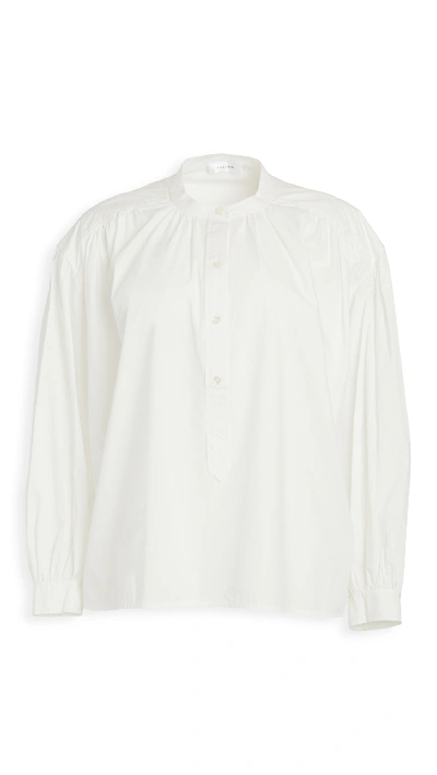 Shop Anine Bing Eden Shirt In White