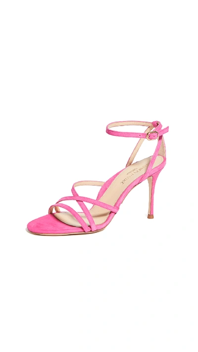 Shop Marion Parke Lillian Strappy Sandals In Hot Pink