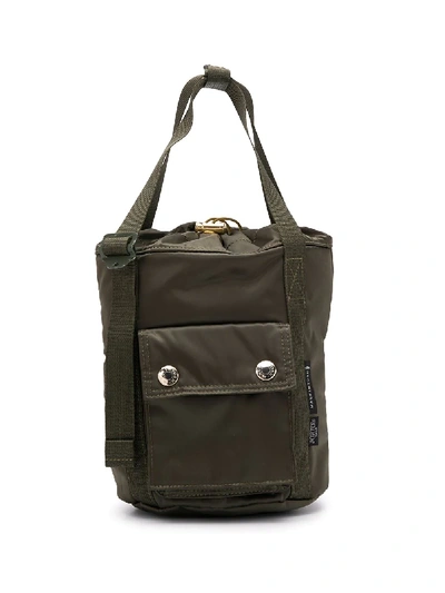 Shop Porter-yoshida & Co X Porter Mini Bucket Bag In Green