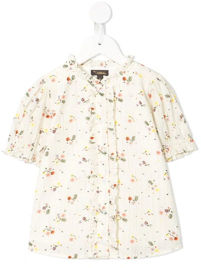 Shop Velveteen Emma Floral Printed Shirt In Multicolour