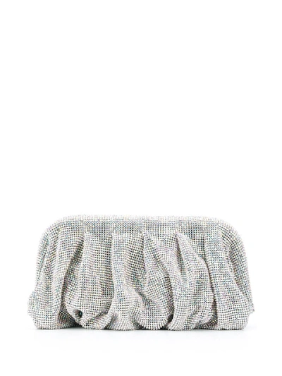 Shop Benedetta Bruzziches Embellished Clutch Bag In Silver