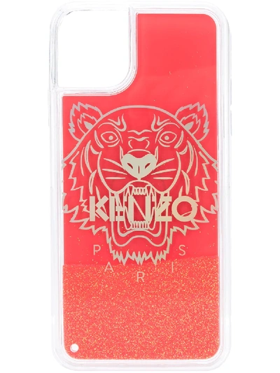 Shop Kenzo Tiger Glitter Iphone 11 Pro Max Case In White