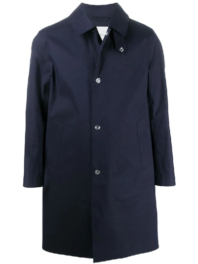 Shop Mackintosh Dunkeld Coat In Blue