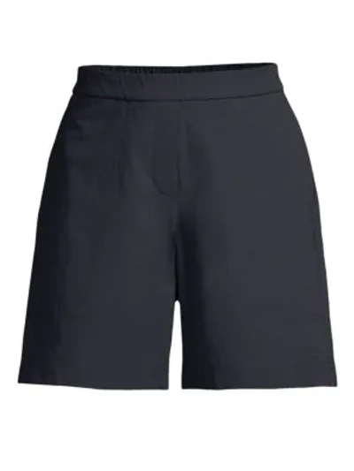 Shop Lafayette 148 Fulton Chino Shorts In Ink