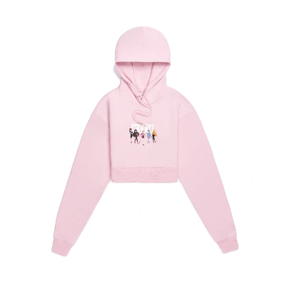 Pre-owned Kith  Women X Sailor Moon Alexa Cropped Hoodie Pink