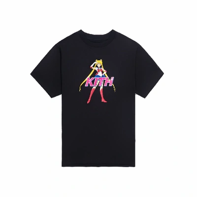 Pre-owned Kith  Women X Sailor Moon Mott Tee Black