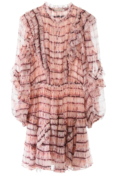 Shop Ulla Johnson Aberdeen Tie-dye Dress In Blush Tye Dye (pink)