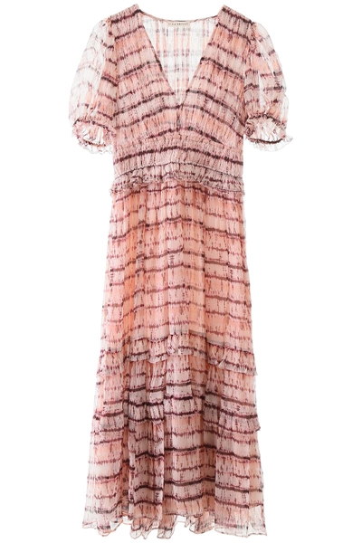 Shop Ulla Johnson Elodie Tie-dye Dress In Blush Tye Dye (pink)