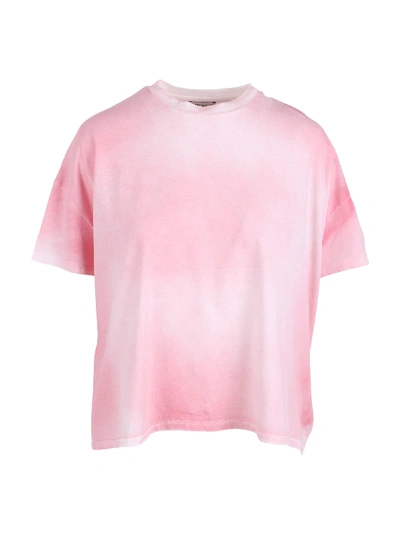 Shop Moncler Cotton T-shirt In Pink