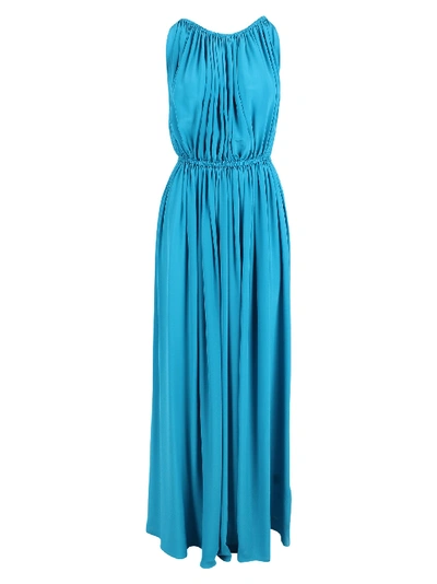 Shop Gianluca Capannolo Virna Silk Dress In Blue