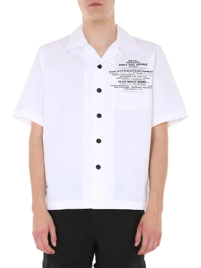 Shop Diesel S-rohad Shirt In Bianco