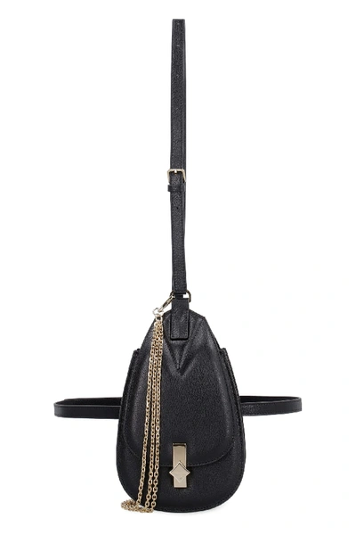 Shop Mcm Milano Leather Belt Bag In Black