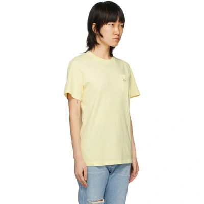Shop Noah Yellow Pocket T-shirt In Banana