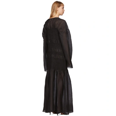 Shop Totême Toteme Black Coripe Dress In 200 Black