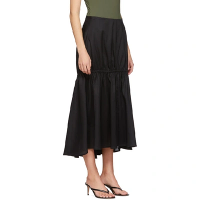 Shop Totême Toteme Black Anzio Skirt In 200 Black