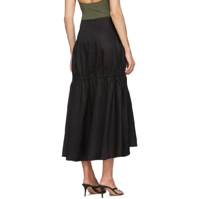 Shop Totême Toteme Black Anzio Skirt In 200 Black