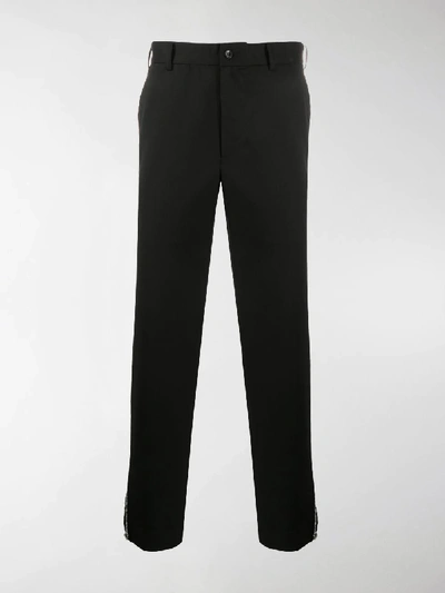 Shop Black Comme Des Garçons Tailored Cropped Trousers In Black