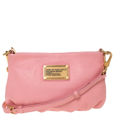 Pre-owned Marc By Marc Jacobs Pink Leather Classic Q Percy Crossbody Bag