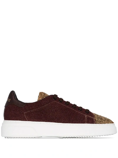 Shop By Walid Low-top Lace-up Sneakers In Brown