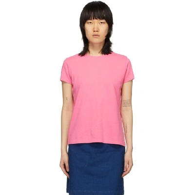 Shop Apc A.p.c. Pink Heather T-shirt In Fac Pink