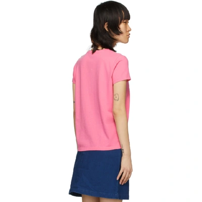 Shop Apc A.p.c. Pink Heather T-shirt In Fac Pink