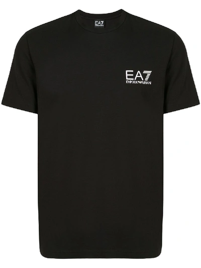 Shop Ea7 Cotton T-shirt In Black
