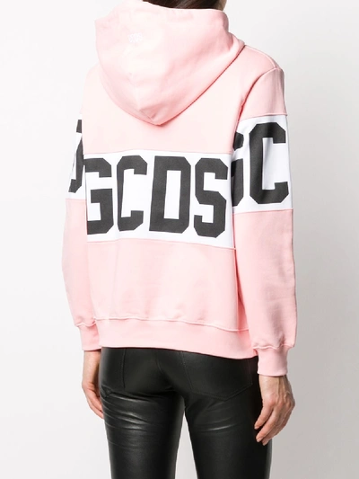 Shop Gcds Logo Hoodie In Pink