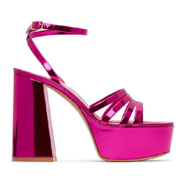 fuschia pink sandals