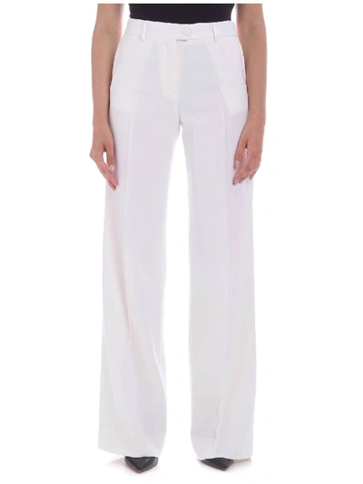 Shop Paul Smith Palazzo Pants In Ivory Color In White