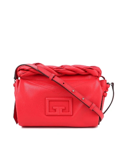 Shop Givenchy Id93 Leather Bag In Red