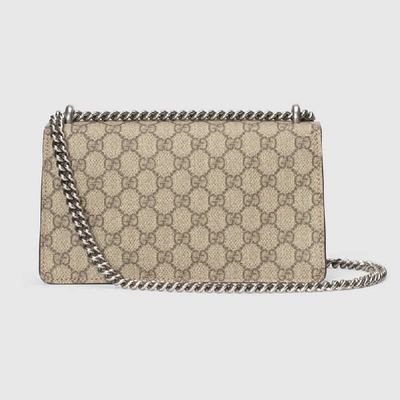 Shop Gucci Dionysus Gg Small Rectangular Bag In Beige