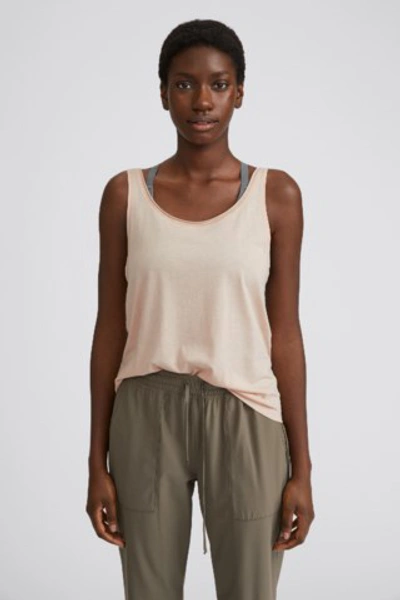 Shop Filippa K Flow Deep Back Tank In Powder Beige