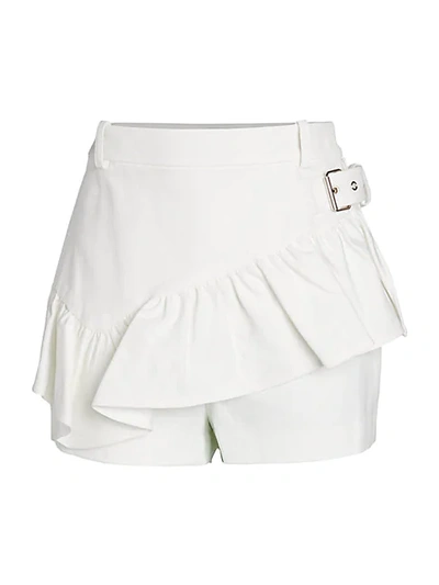 Shop 3.1 Phillip Lim Ruffled-apron Short In White