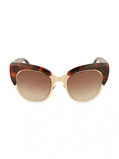 Shop Pomellato 49mm Novelty Cat Eye Sunglasses In Avana Brown