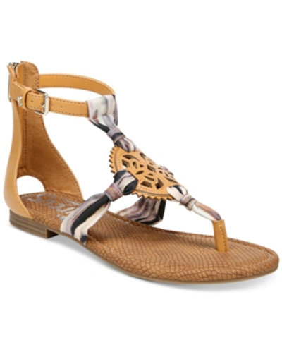 Shop Circus By Sam Edelman Cliff Medallion Gladiator Sandals Women's Shoes In Natural Multi