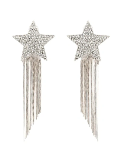 Shop Saint Laurent Shooting Star Tassel Earrings