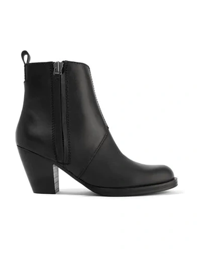 Shop Acne Studios Ankle Boots In Black