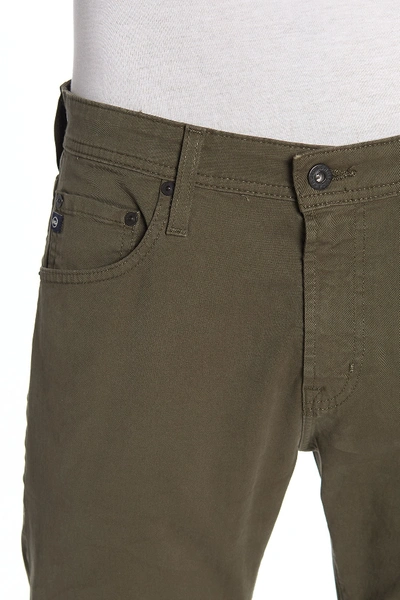 Shop Ag Matchbox Bes Slim Fit Pants In Cgi Green