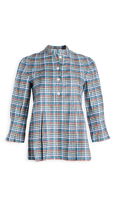 Shop A.p.c. Ayo Blouse In Multicolore