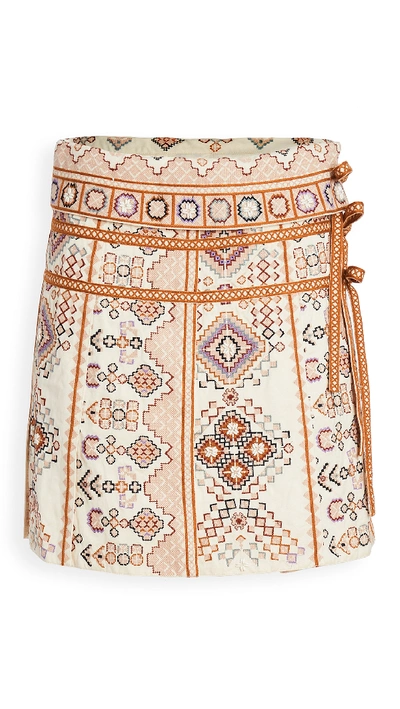 Shop Ulla Johnson Shaia Skirt In Cream