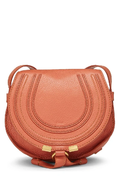 Pre-owned Chloé Pink Leather Marcie Crossbody Mini