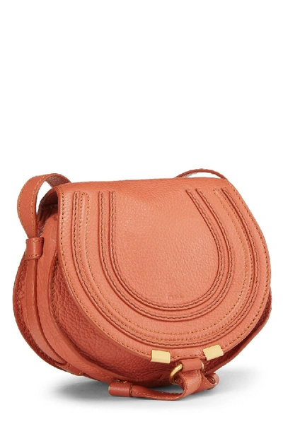 Pre-owned Chloé Pink Leather Marcie Crossbody Mini