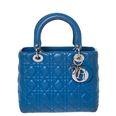 Pre-owned Dior Tote In Blue