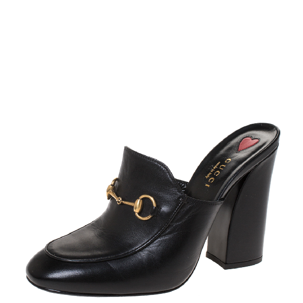 gucci block heel mules