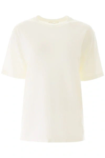 Shop The Row Darcia Knit T-shirt In White