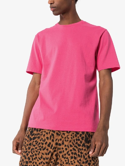 Shop Wacko Maria Guilty Parties Print Cotton T-shirt In Pink