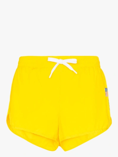 Shop Polo Ralph Lauren Woven Running Shorts In Yellow