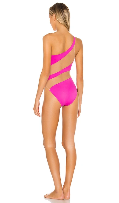 Norma Kamali X Revolve Snake Mesh Mio In Orchid Pink